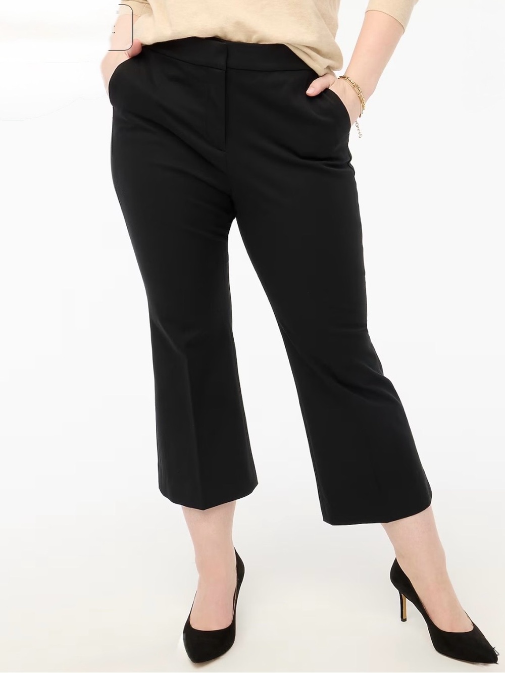 J Crew Factory Kelsey Flare Black Women's Pants